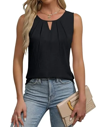 Summer Tank Top Loose Fit Dressy Casual Sleeveless Cami